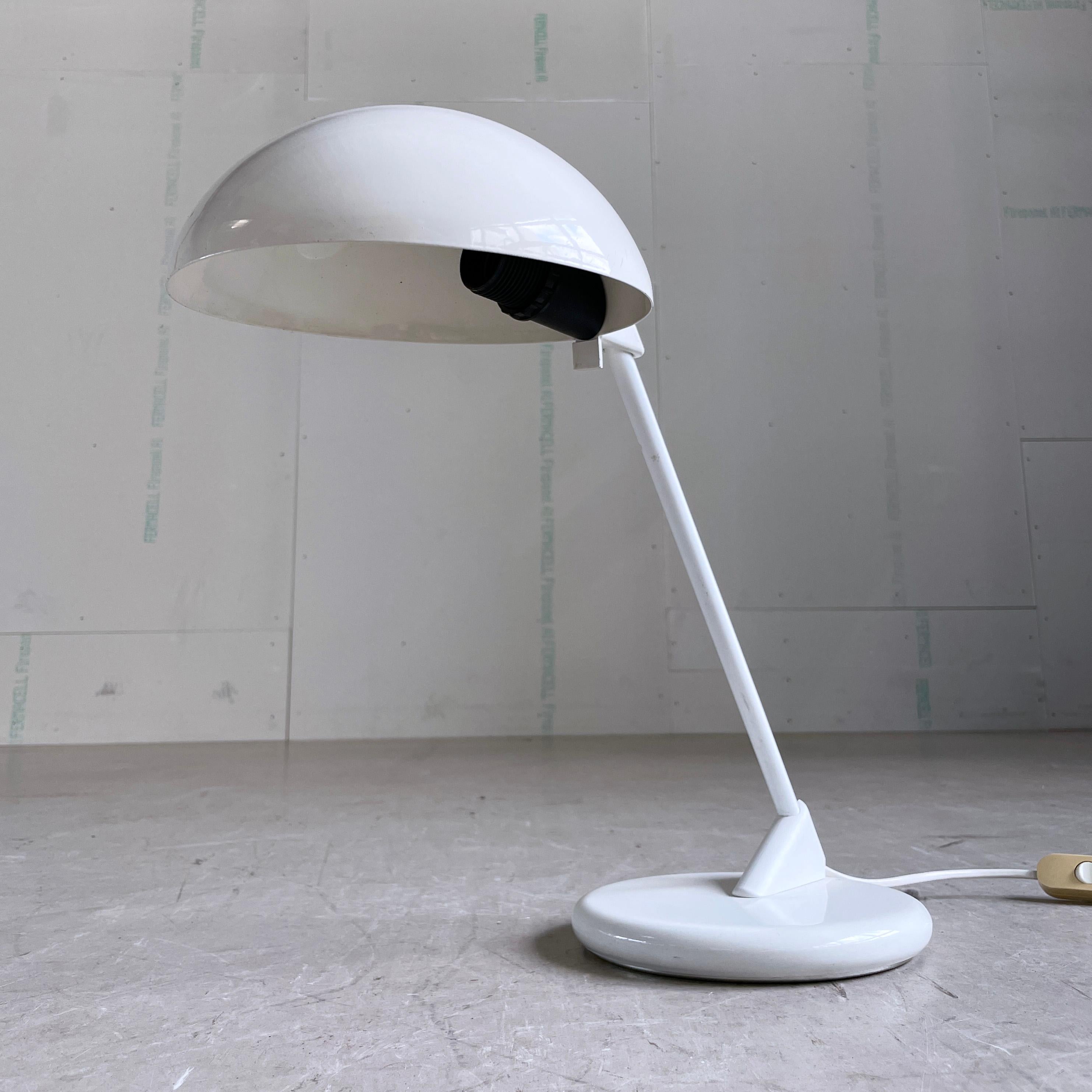 1980’s Model 99206 Desk / Table Lamp by Seneca, Sweden. Adjustable with tilting stand and turning lampshade. Max 60W.
Produced: Seneca, Sweden
Measurements: Height: 40 cm  Shade (diameter): 19.5cm
Condition: Excellent. In full working condition.