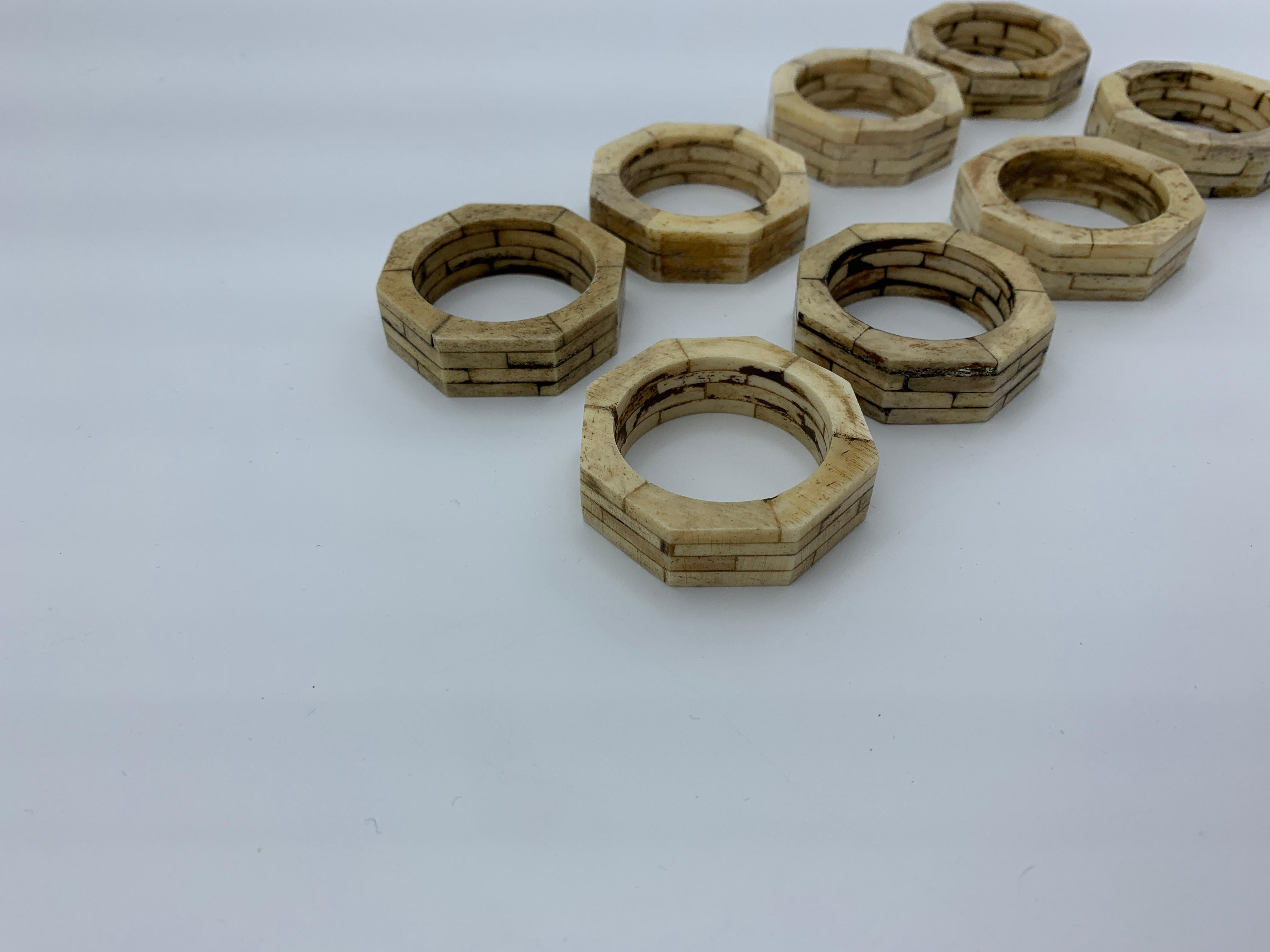 bone napkin rings