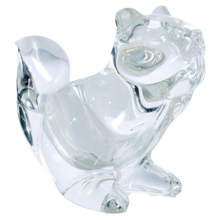 Figurine d'écureuil pour plat à bonbons en cristal moderne des années 1980 en vente 3