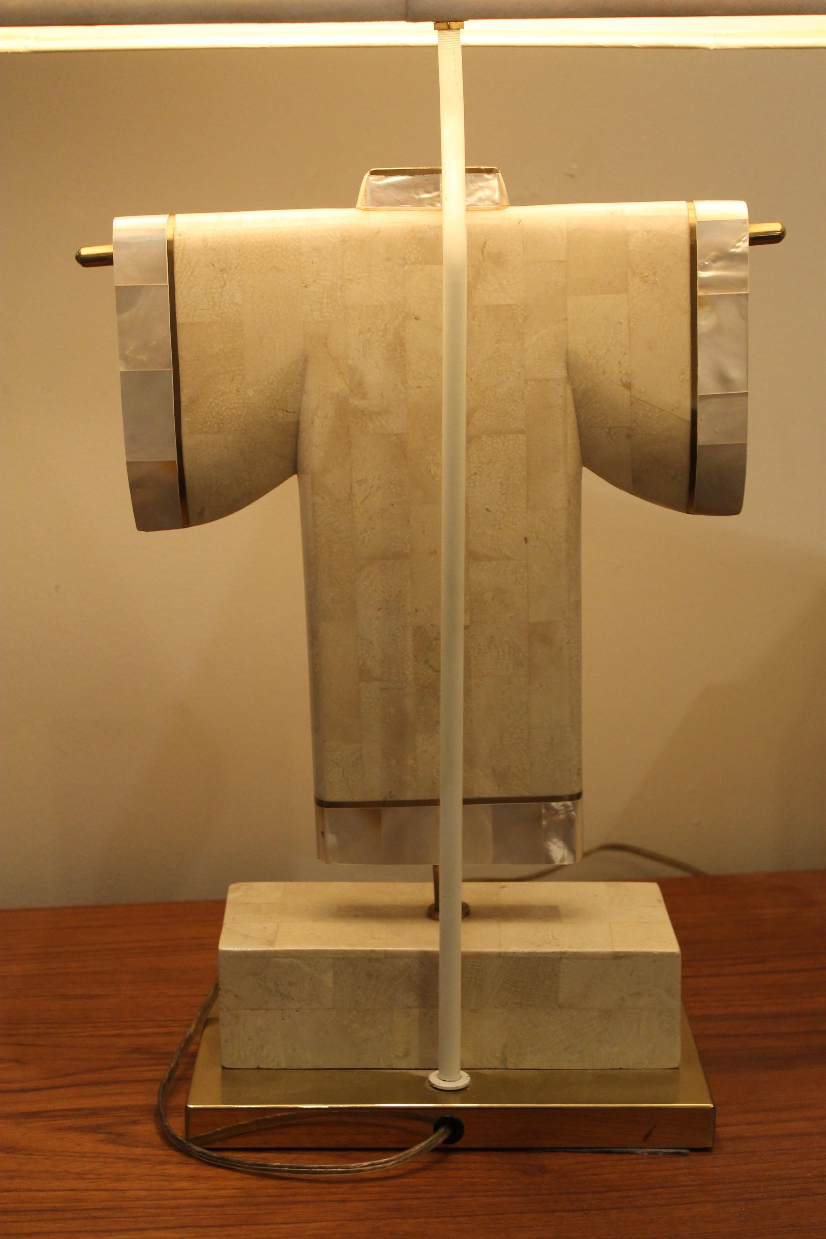 1980s Modern Kimono Lamp 2