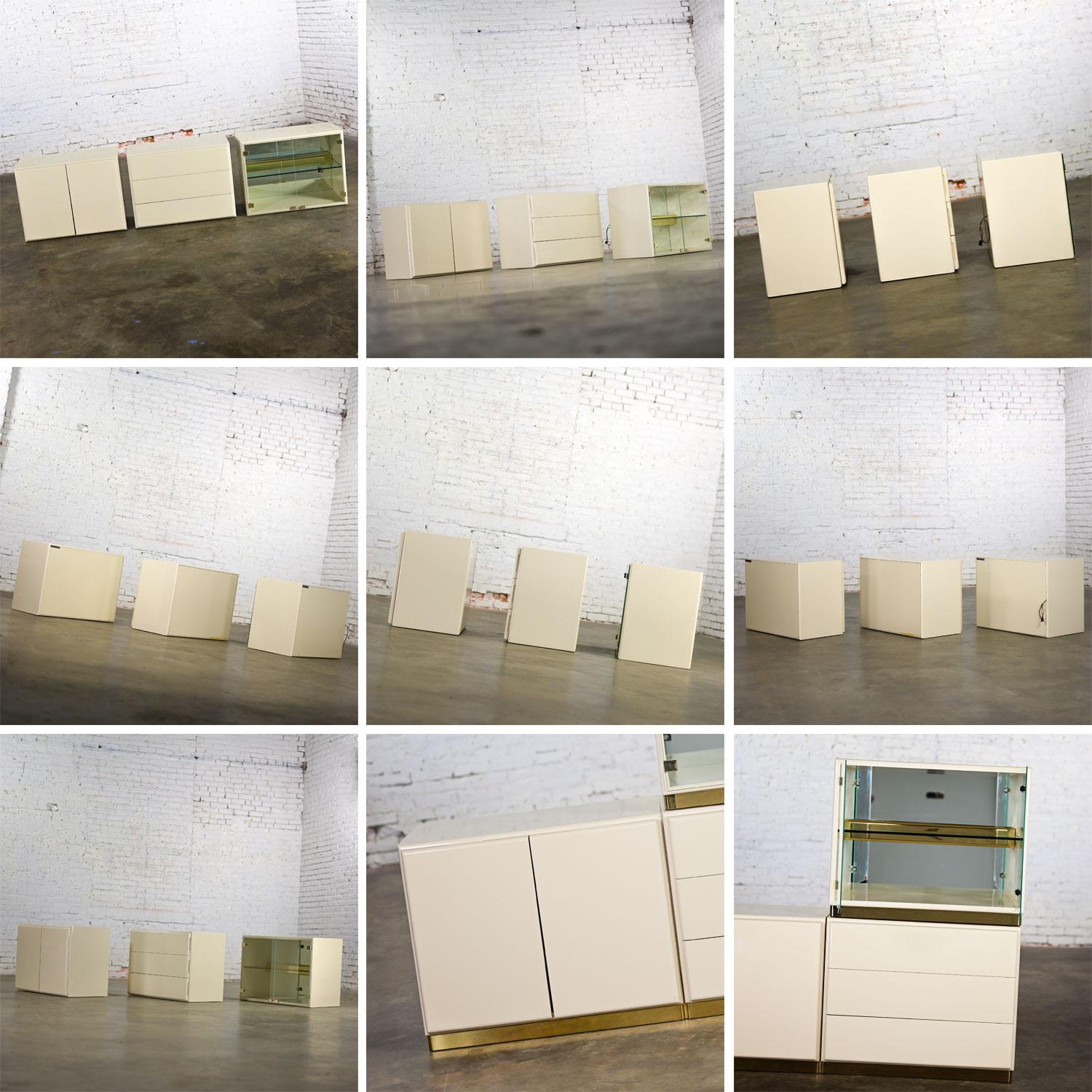 1980s Modern Modular Storage System by Milo Baughman for Thayer Coggin 3 Pieces For Sale 6