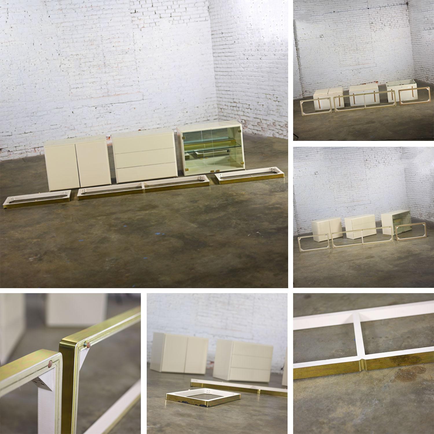1980s Modern Modular Storage System by Milo Baughman for Thayer Coggin 3 Pieces For Sale 9