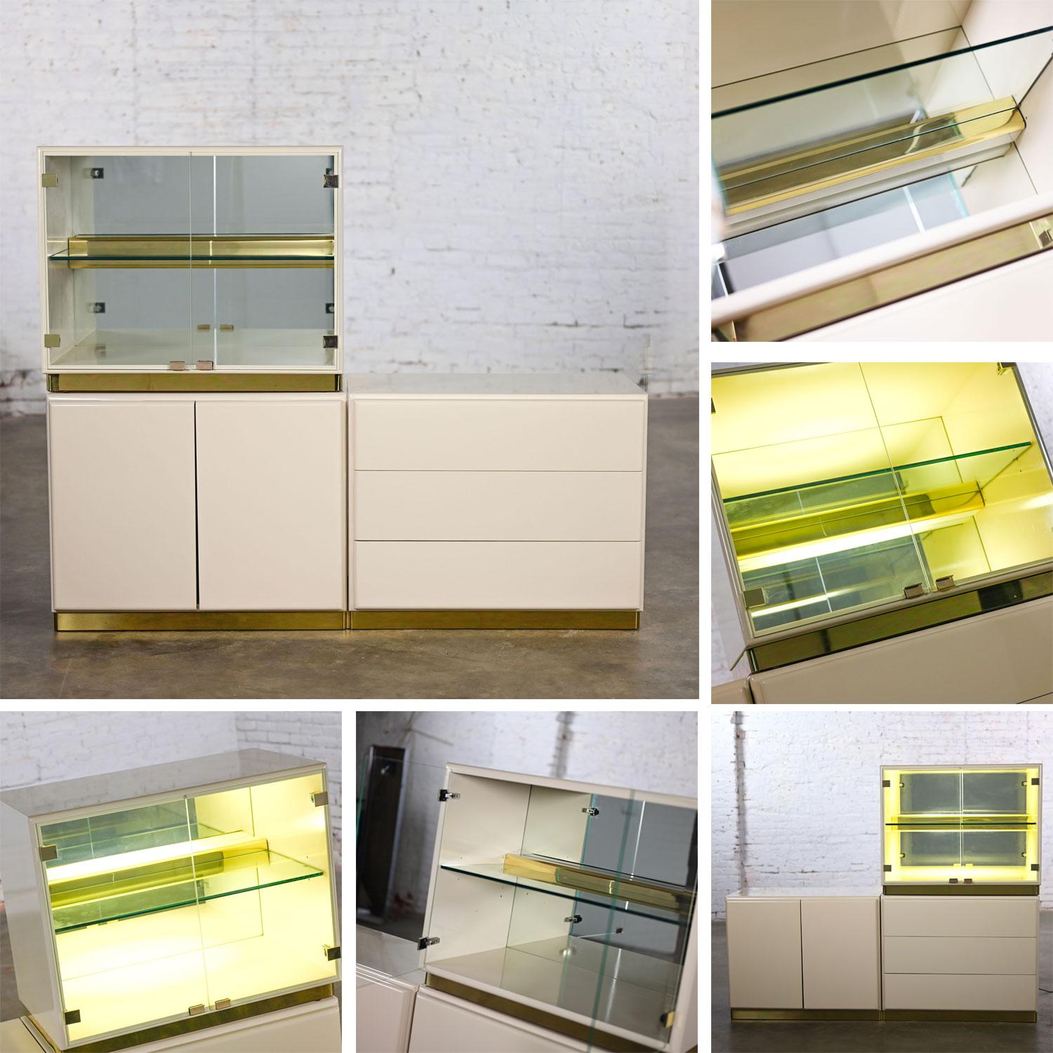 1980s Modern Modular Storage System by Milo Baughman for Thayer Coggin 3 Pieces For Sale 11
