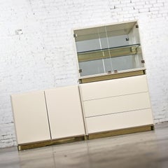 1980s Modern Modular Storage System by Milo Baughman for Thayer Coggin 3 Pieces