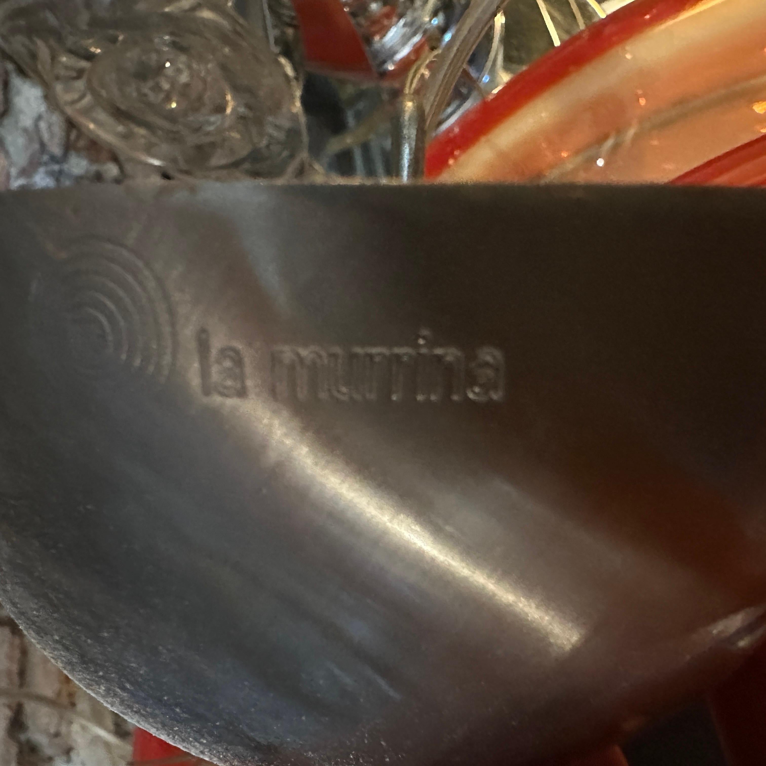 XX secolo Ciondolo moderno degli anni '80 in vetro di Murano bianco e arancione di La Murrina in vendita