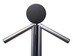 1980s Modern Standing Adjustable Hat and Coat Rack