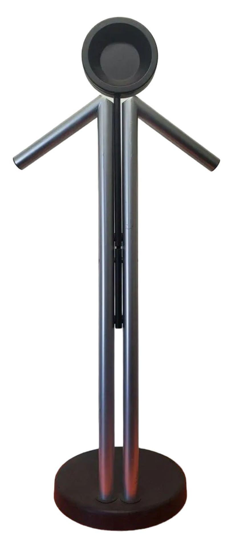 1980s Modern Standing Adjustable Hat and Coat Rack For Sale 1