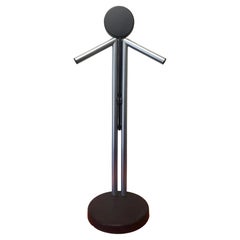 Retro 1980s Modern Standing Adjustable Hat and Coat Rack