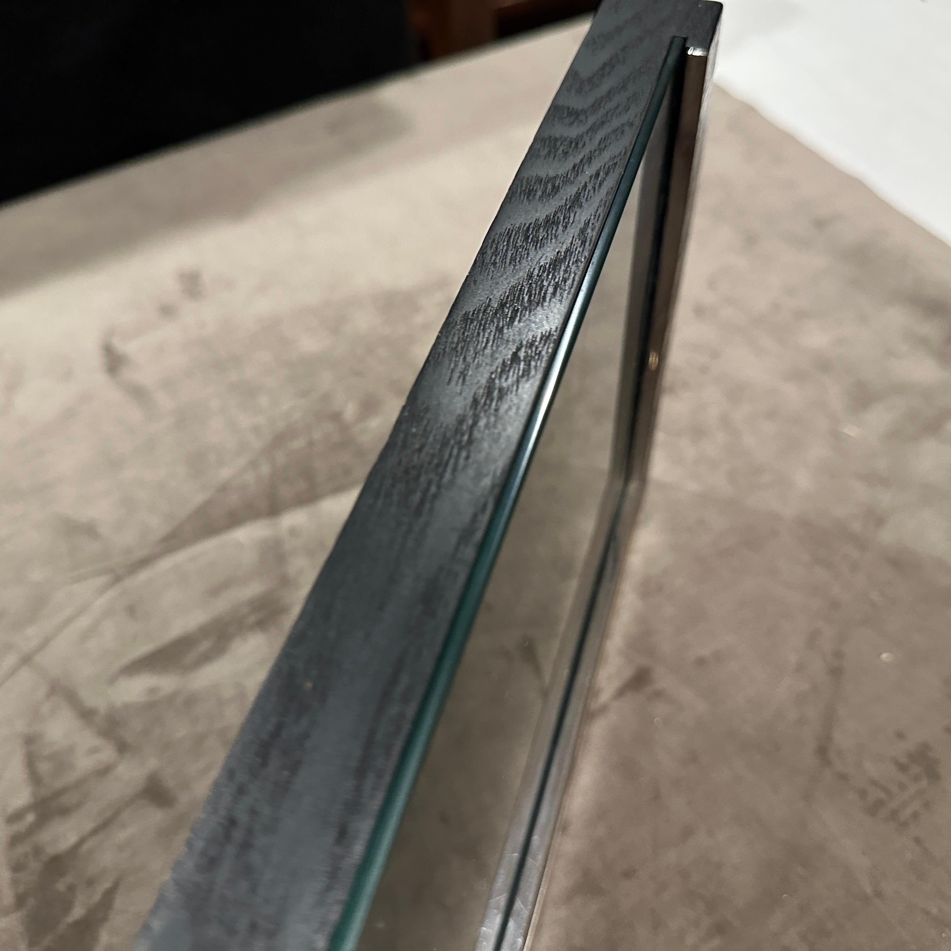 Cornice moderna degli anni '80 in argento sterling e legno ebanizzato di Silvan in vendita 4