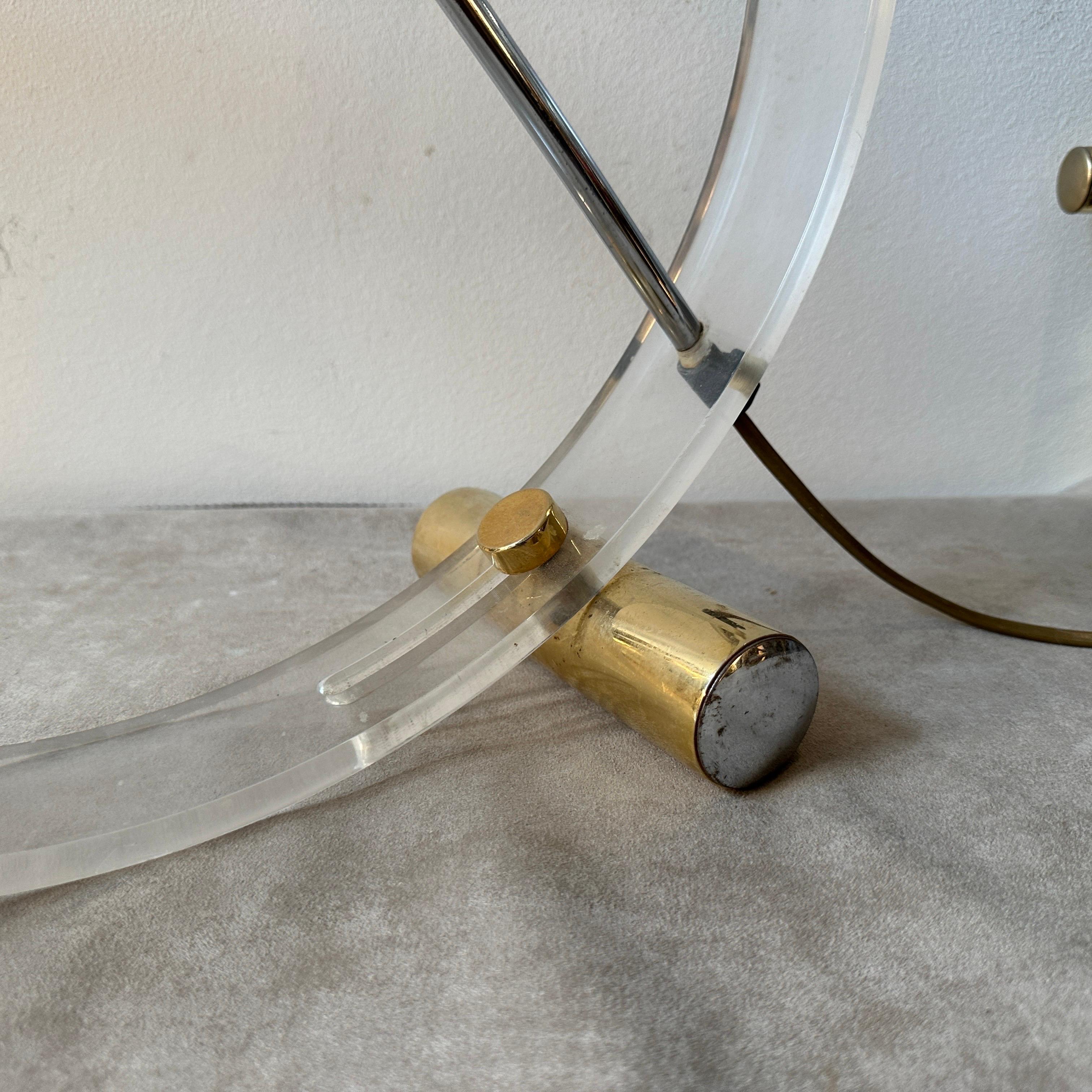 20th Century 1980s Modernist Design Italian Arc Table Lamp For Sale
