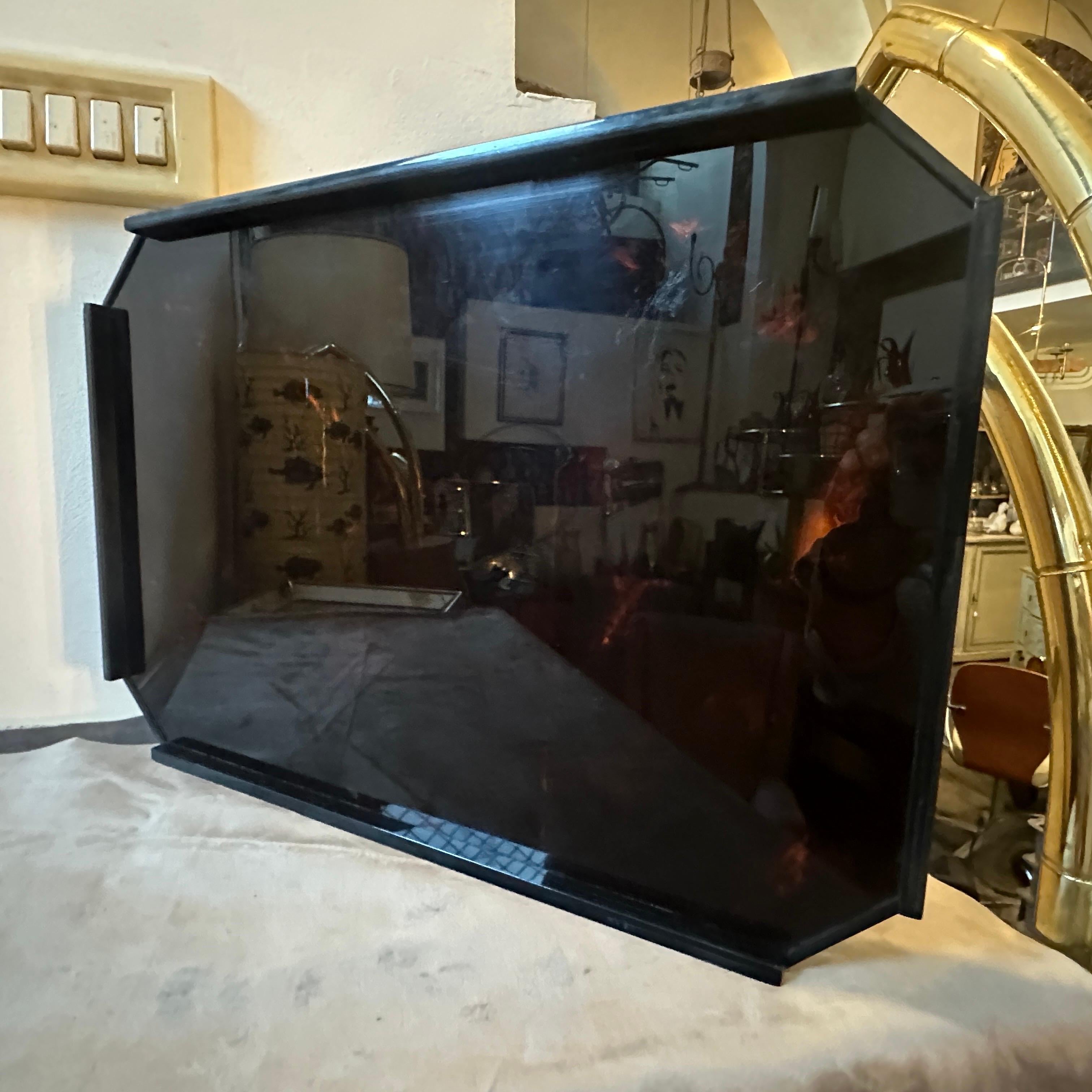 1980s Modernist Fake Tortoise Lucite and Bamboo Octagonal Italian Tray 8