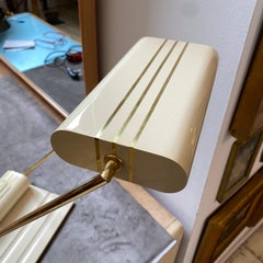 1980s Modernist High Quality Solid Brass Table Lamp by George Kovacs