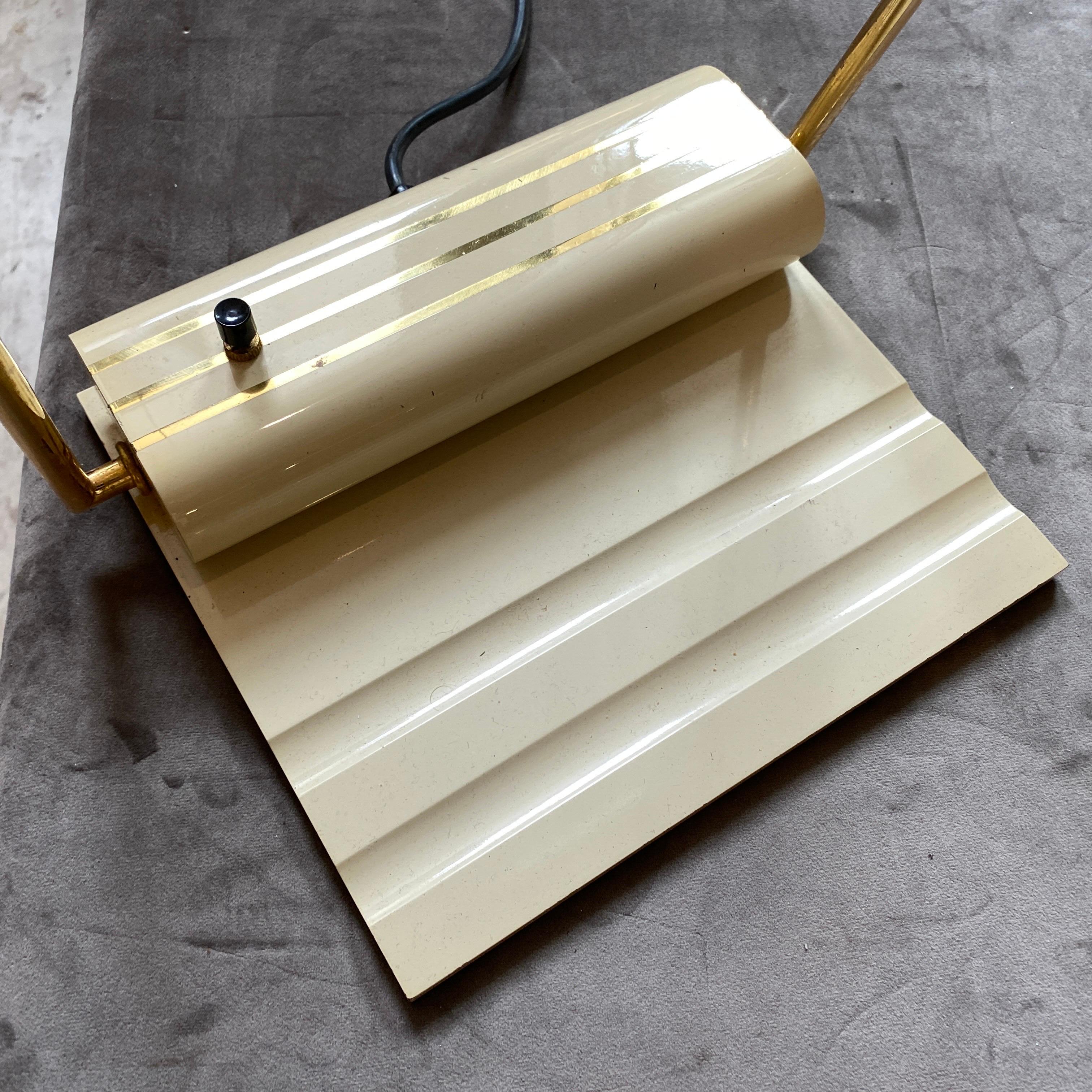 1980s Modernist High Quality Solid Brass Table Lamp by George Kovacs For Sale 2