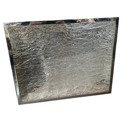 1980er Jahre Modernist Ice Lucite und versilbert italienischen Tablett von Ulderico Cavinato