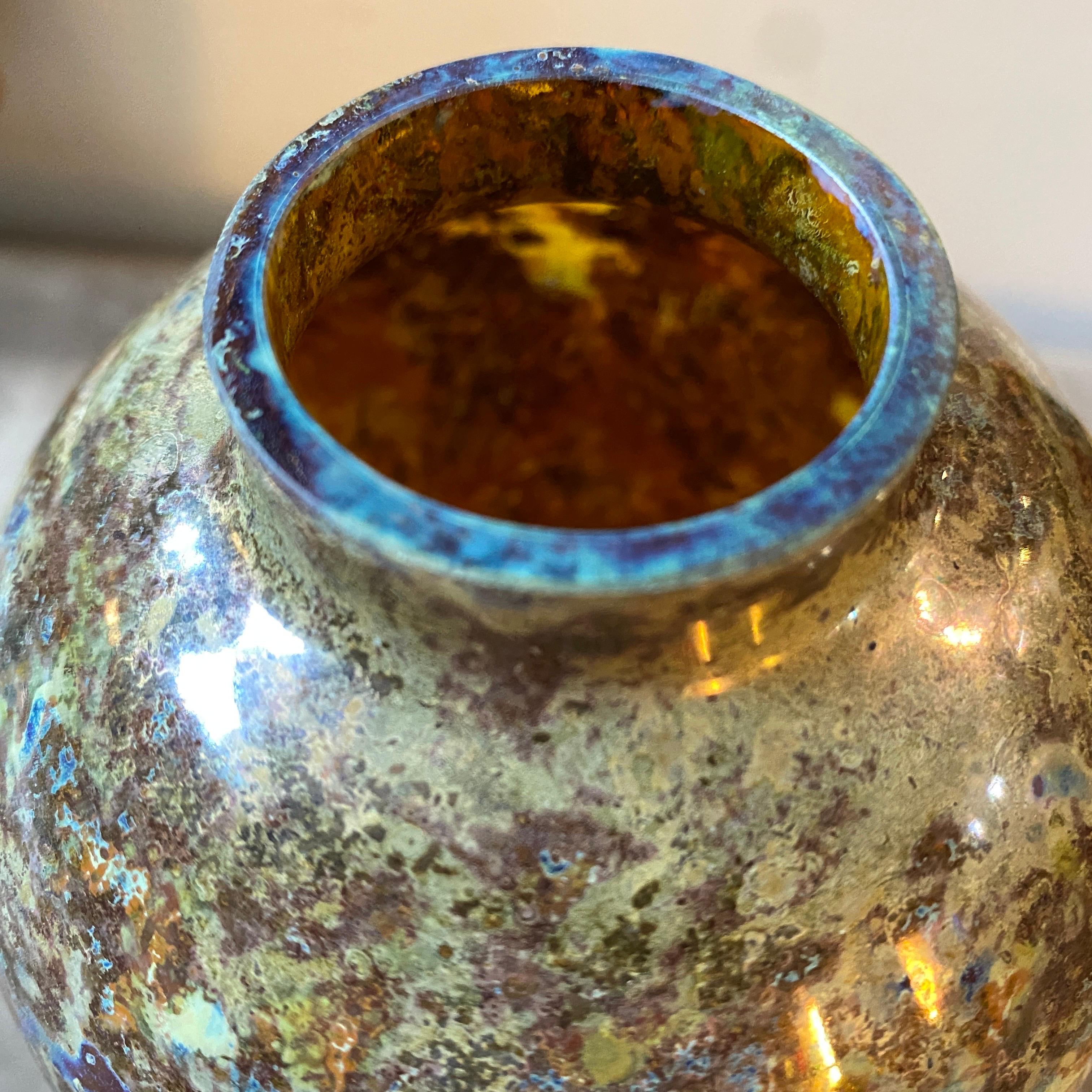 Italian 1980s Rare Modernist Murano Glass Vase by Carlo Moretti