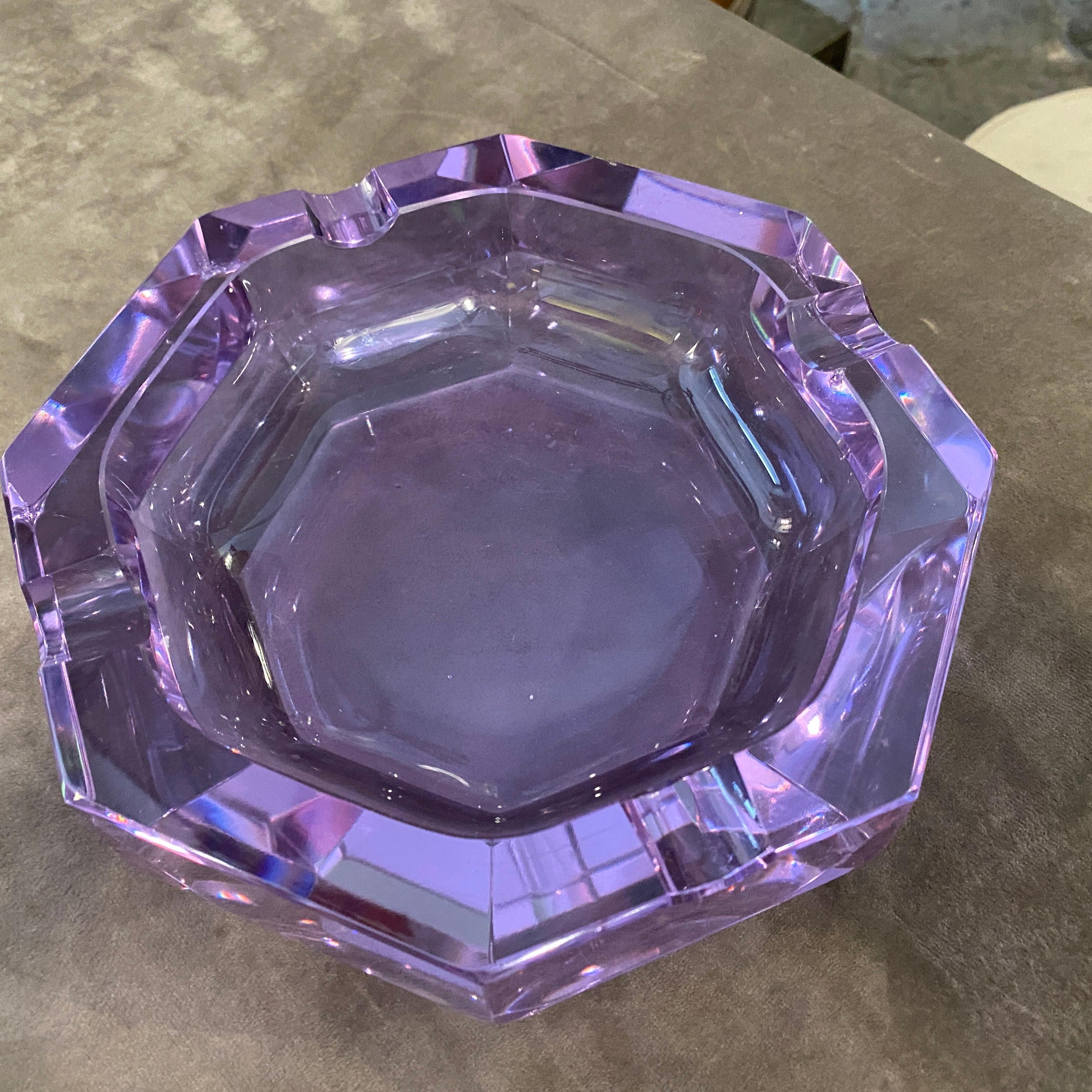 purple ashtray