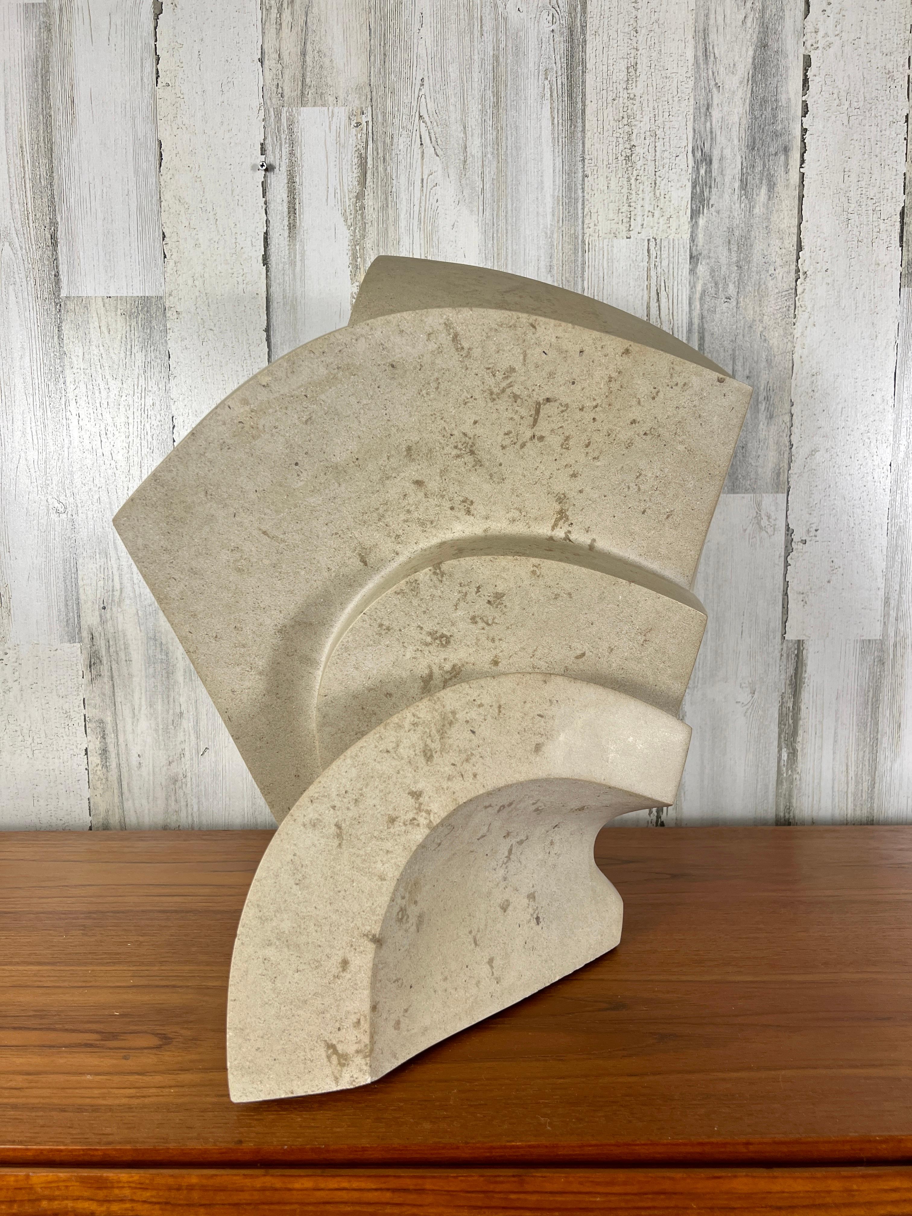 North American 1980's Modernists Marble Sculpture For Sale