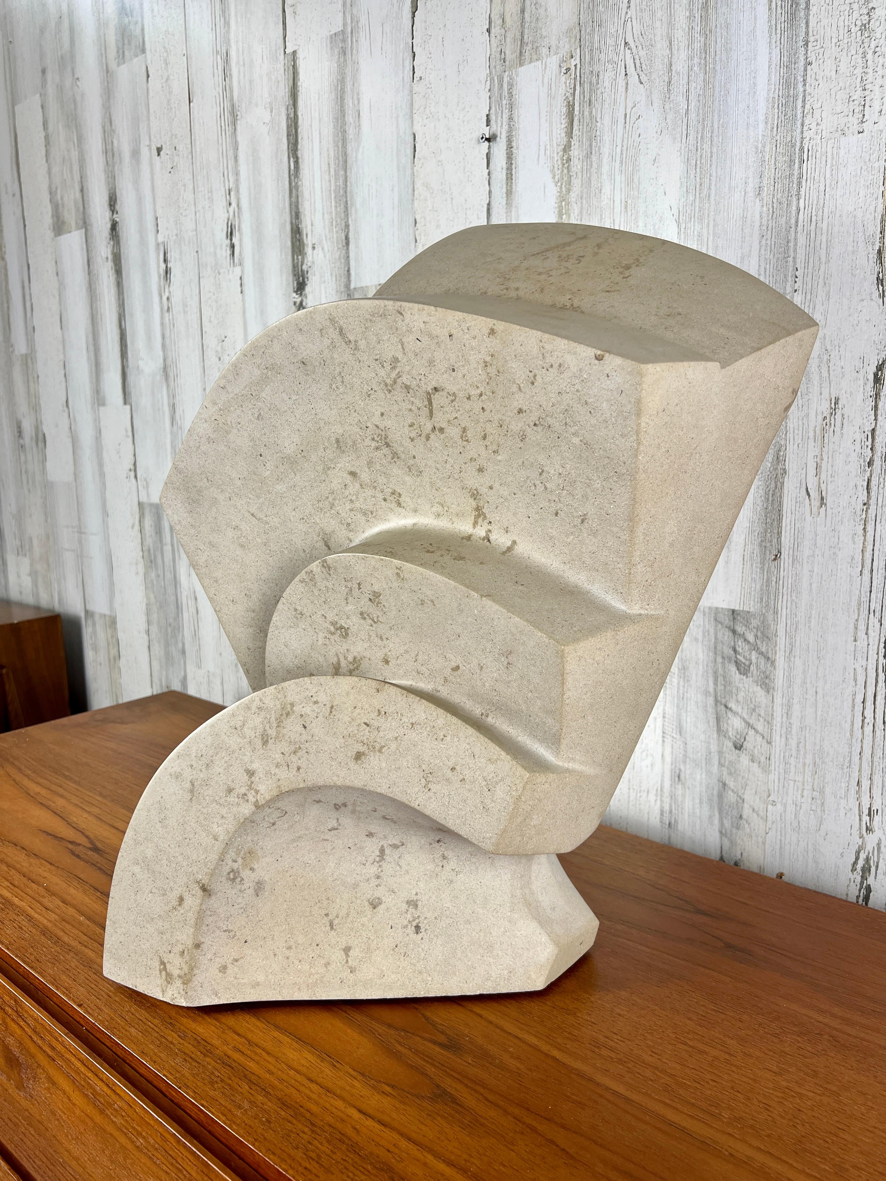 20th Century 1980's Modernists Marble Sculpture For Sale
