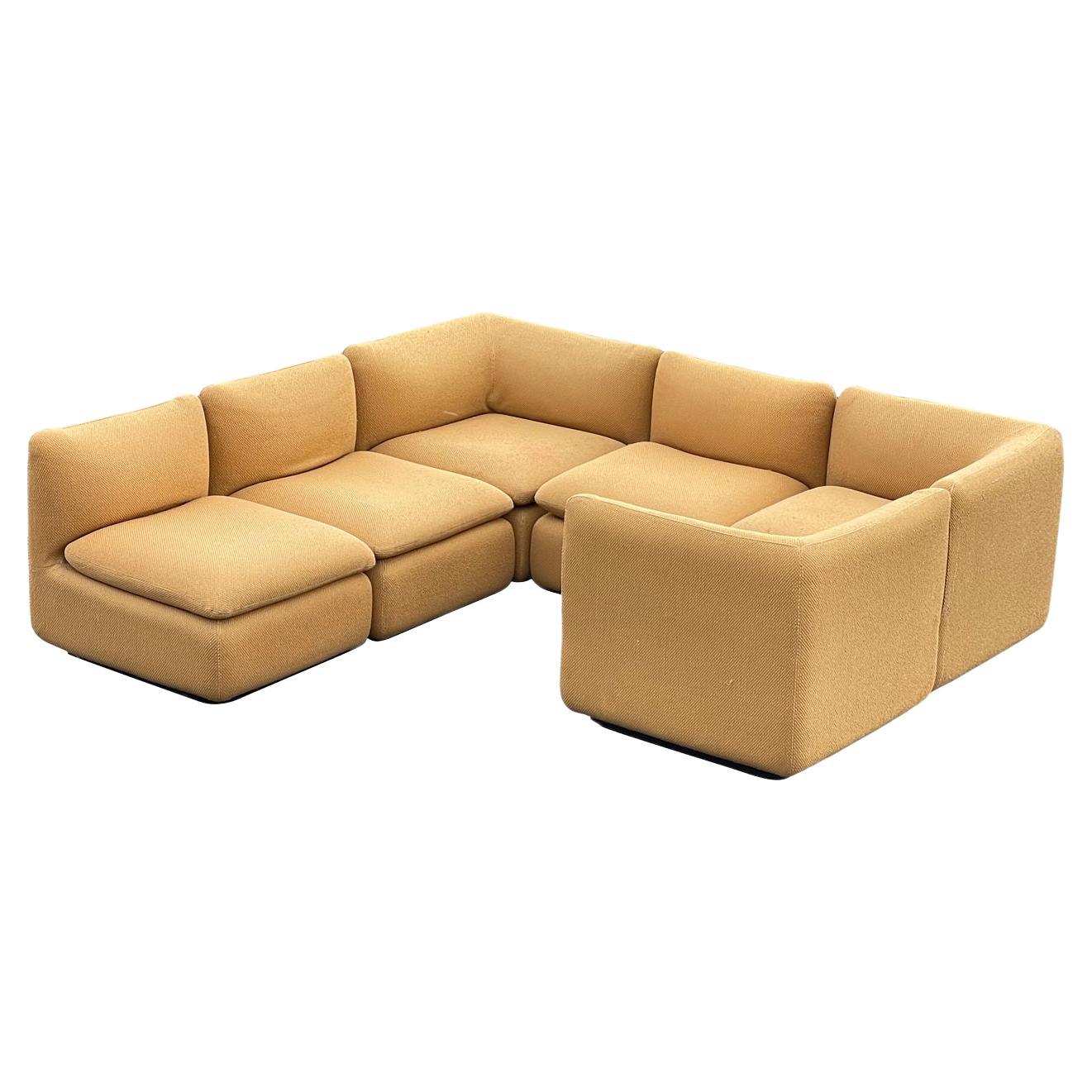 1980s Modular Ganging ELYSÉE Sofa Unit Sectional by Steelcase 