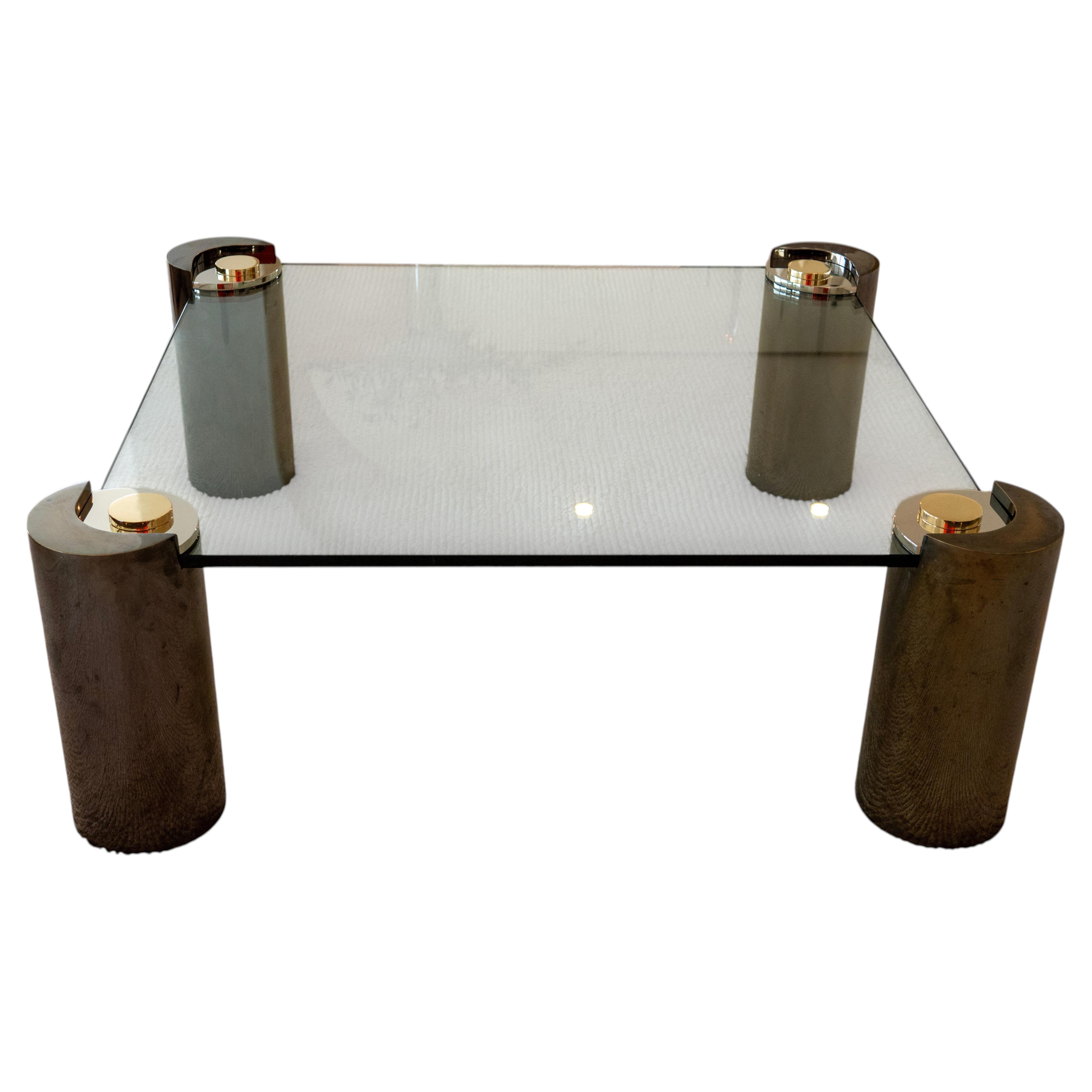 Table basse 'Sculpture' de Karl Springer de taille monumentale datant des années 1980
