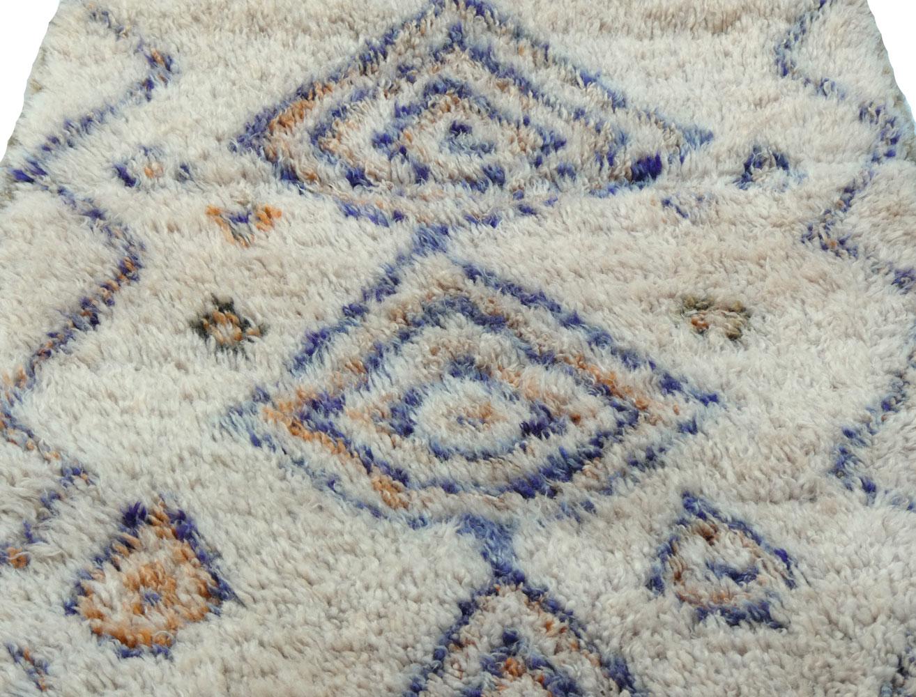 1980 Marocain Marmoucha Runner 2'5 x 6'5 en vente 1
