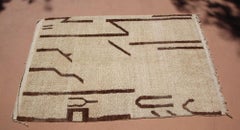 Tappeto marocchino vintage Beni Ouarain degli anni '80 Nord Africa