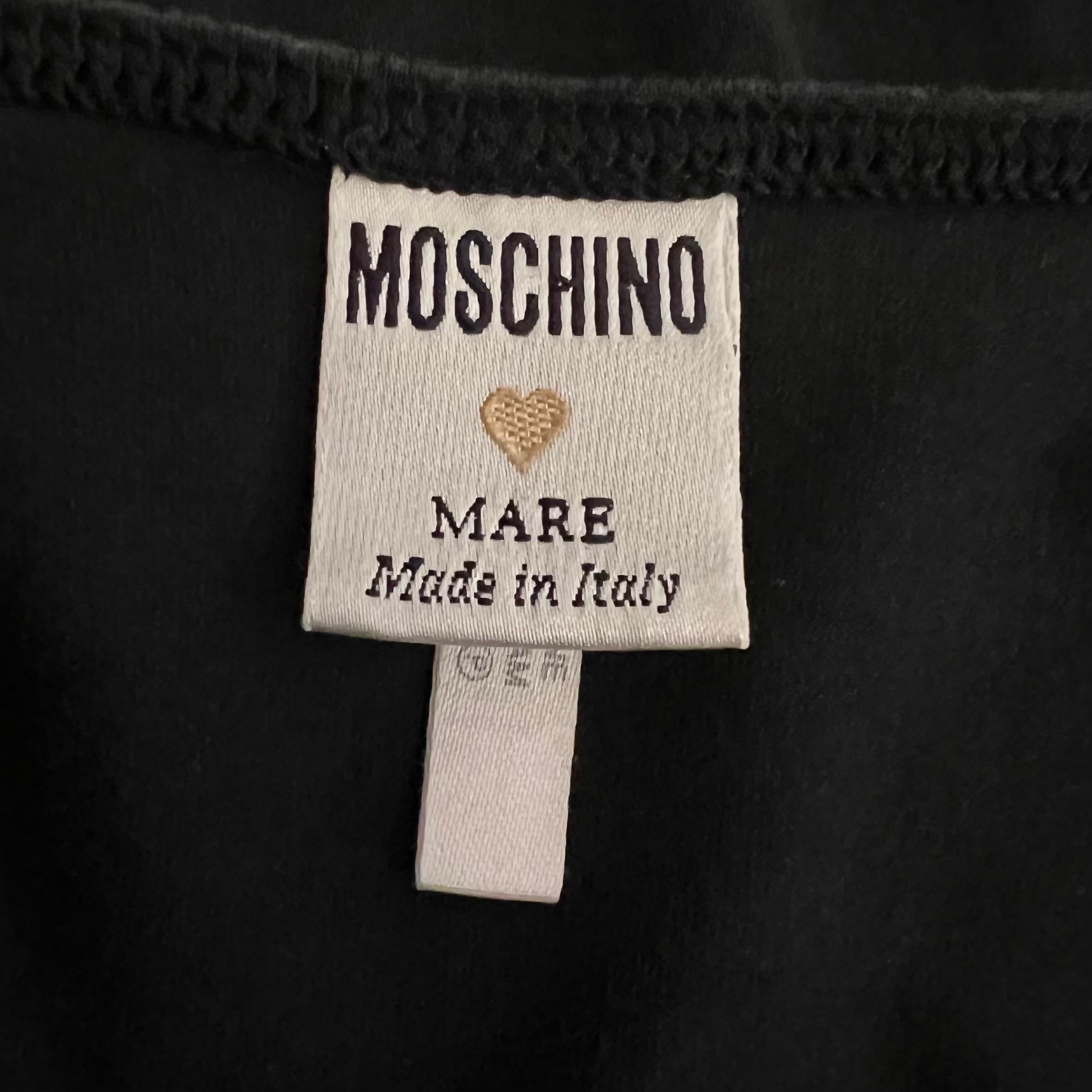 1980's Moschino Mare Vintage Minnie Mouse Knit Mini Dress Pour femmes en vente