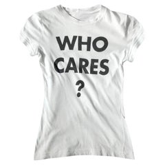 Vintage 1980s Moschino Who Cares Cotton T-Shirt 