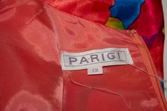 1980s Multi Colour Parigi Dress
