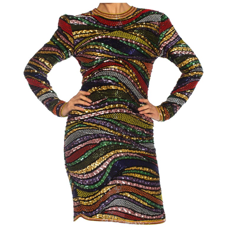 knee length dresses for ladies Any Old Iron Rainbow Cape Dress