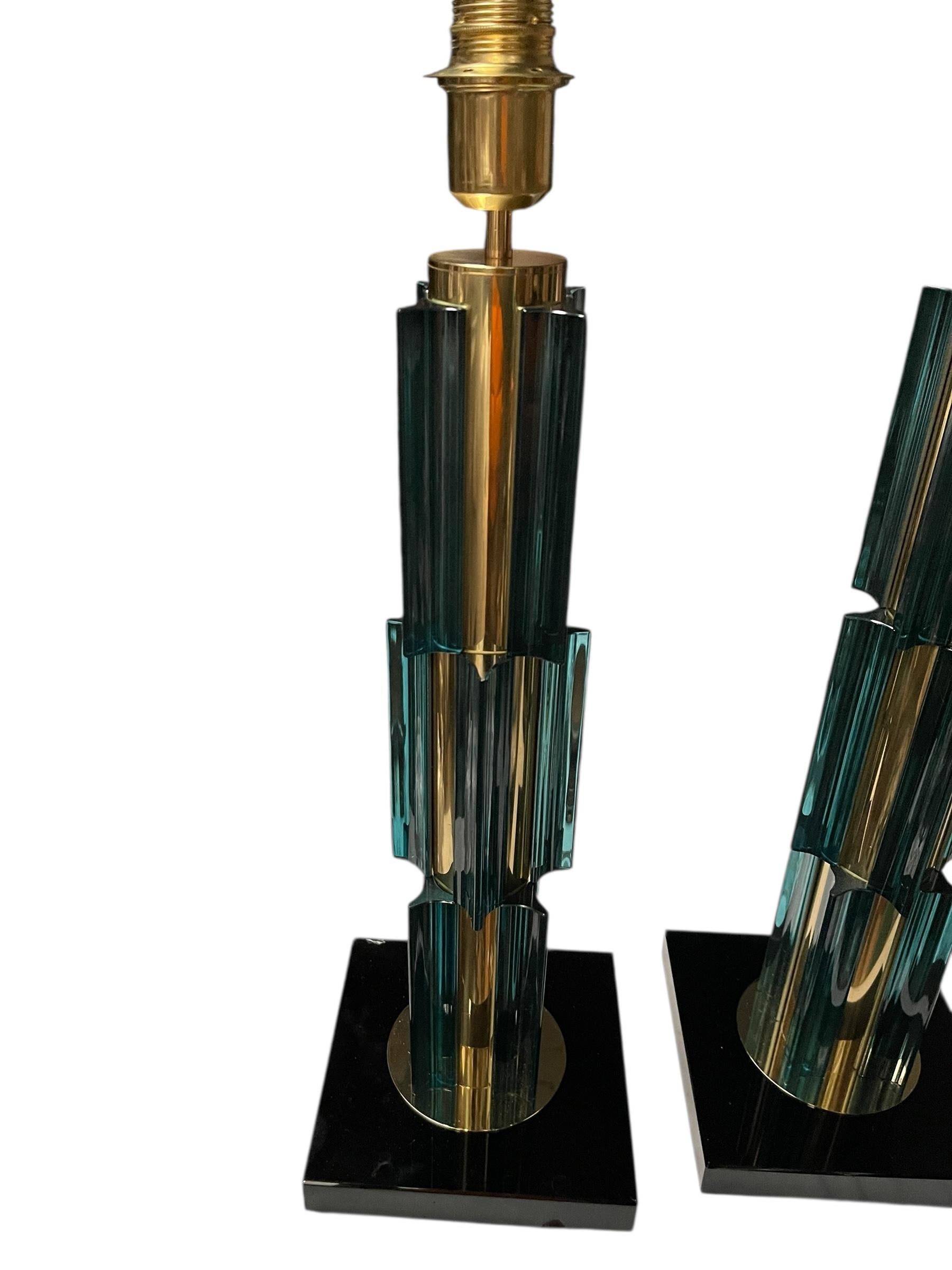 1980's Murano glass lamps attributed to Gino Cendese
No shade included
Dimensions given without shade
