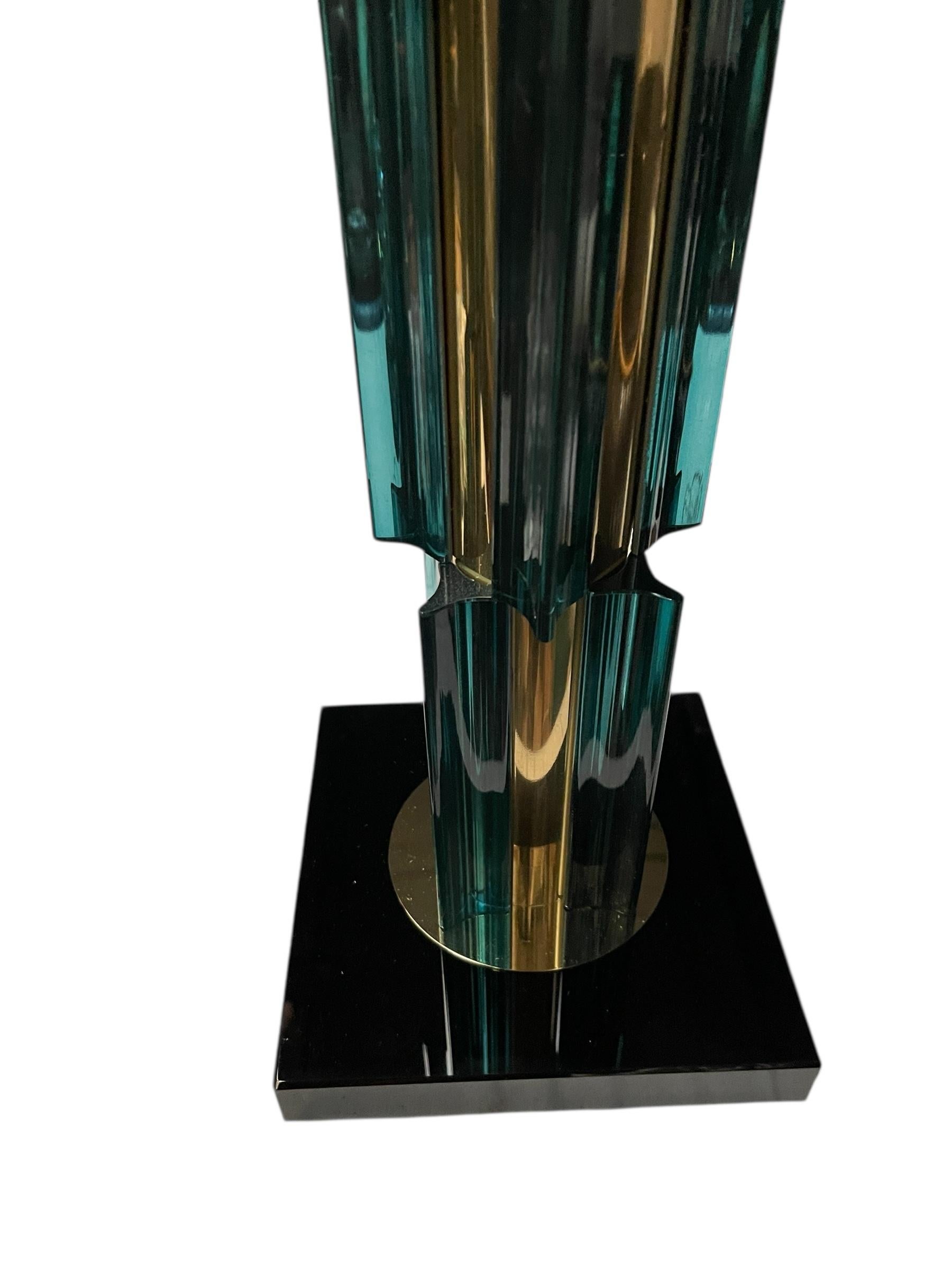 1980's Murano glass lamps attributed to Gino Cenedese finales del siglo XX en venta