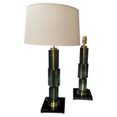 1980
s Murano glass lamps attributed to Gino Cenedese