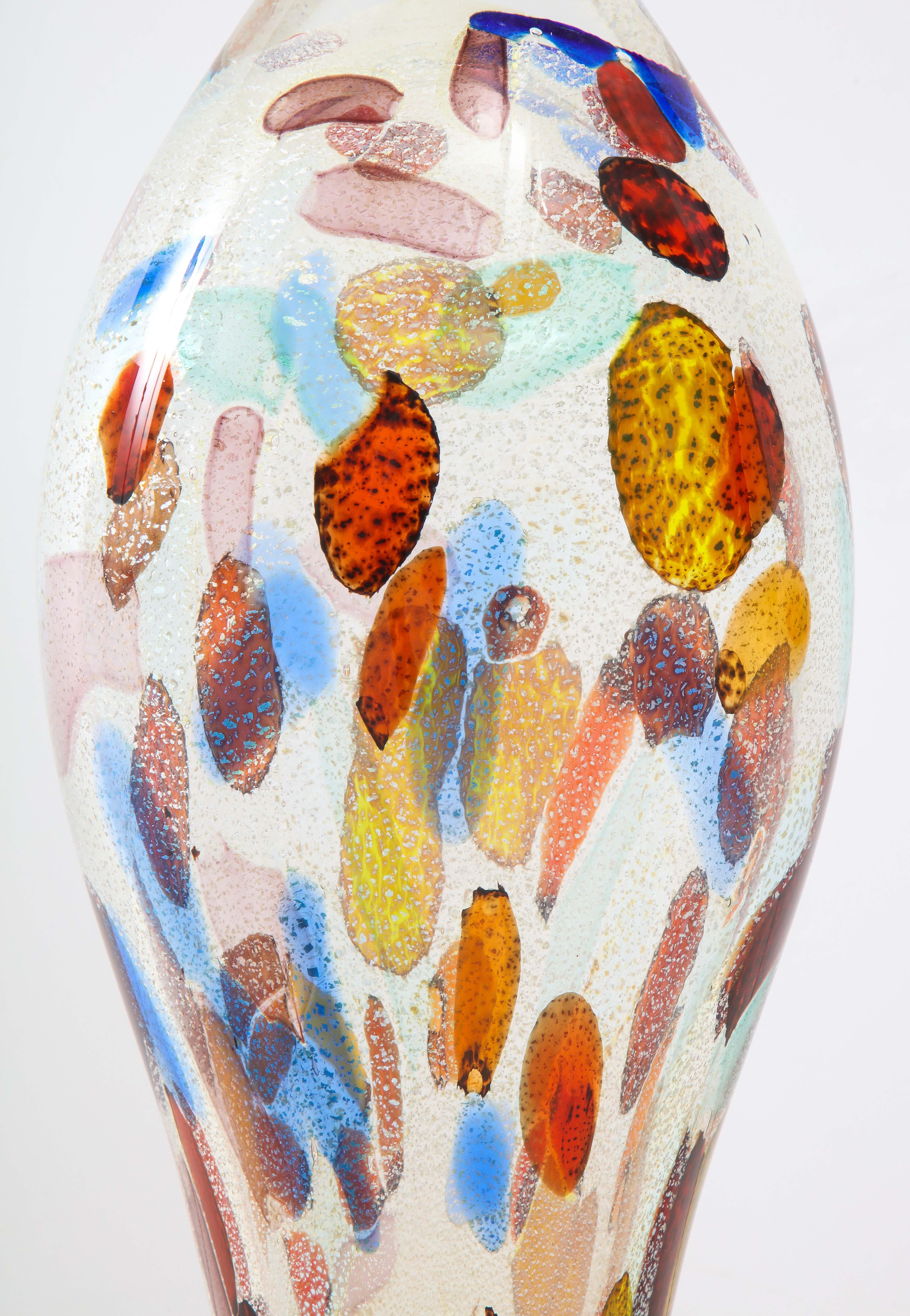Italian 1980s Murano Glass Large Modernist Sculpture For Sale