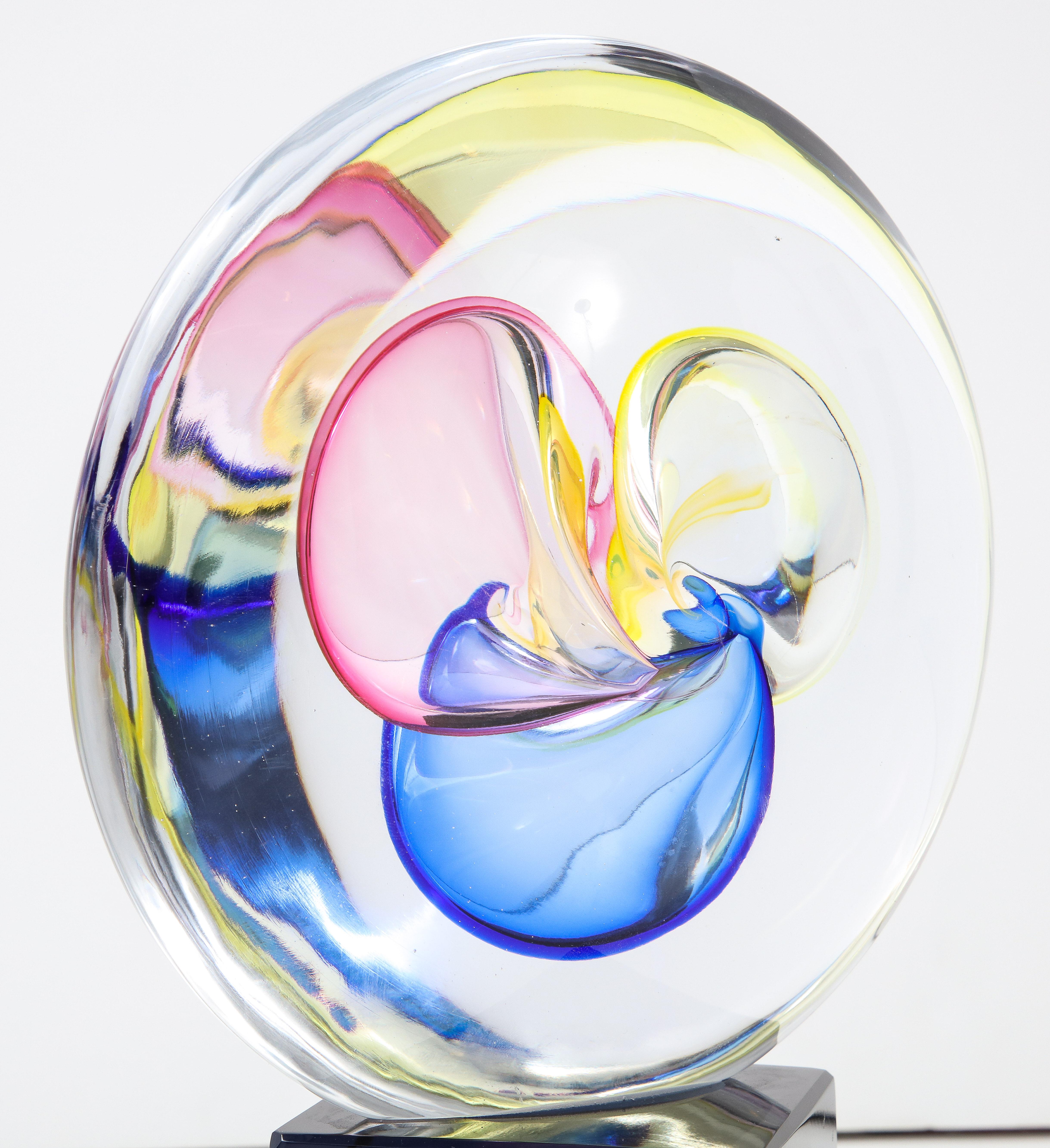 Muranoglas-Skulptur von Vetro Artistico aus den 1980er Jahren im Angebot 3