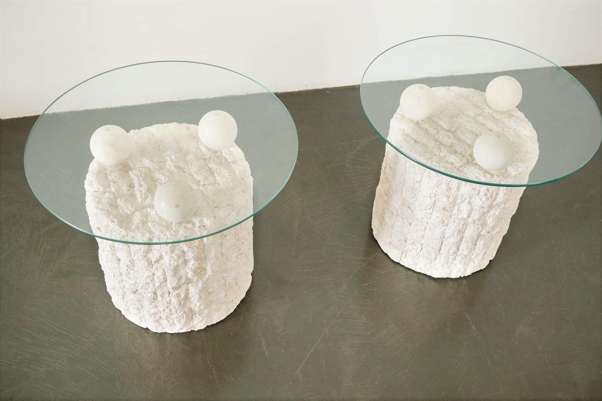 stone top end tables