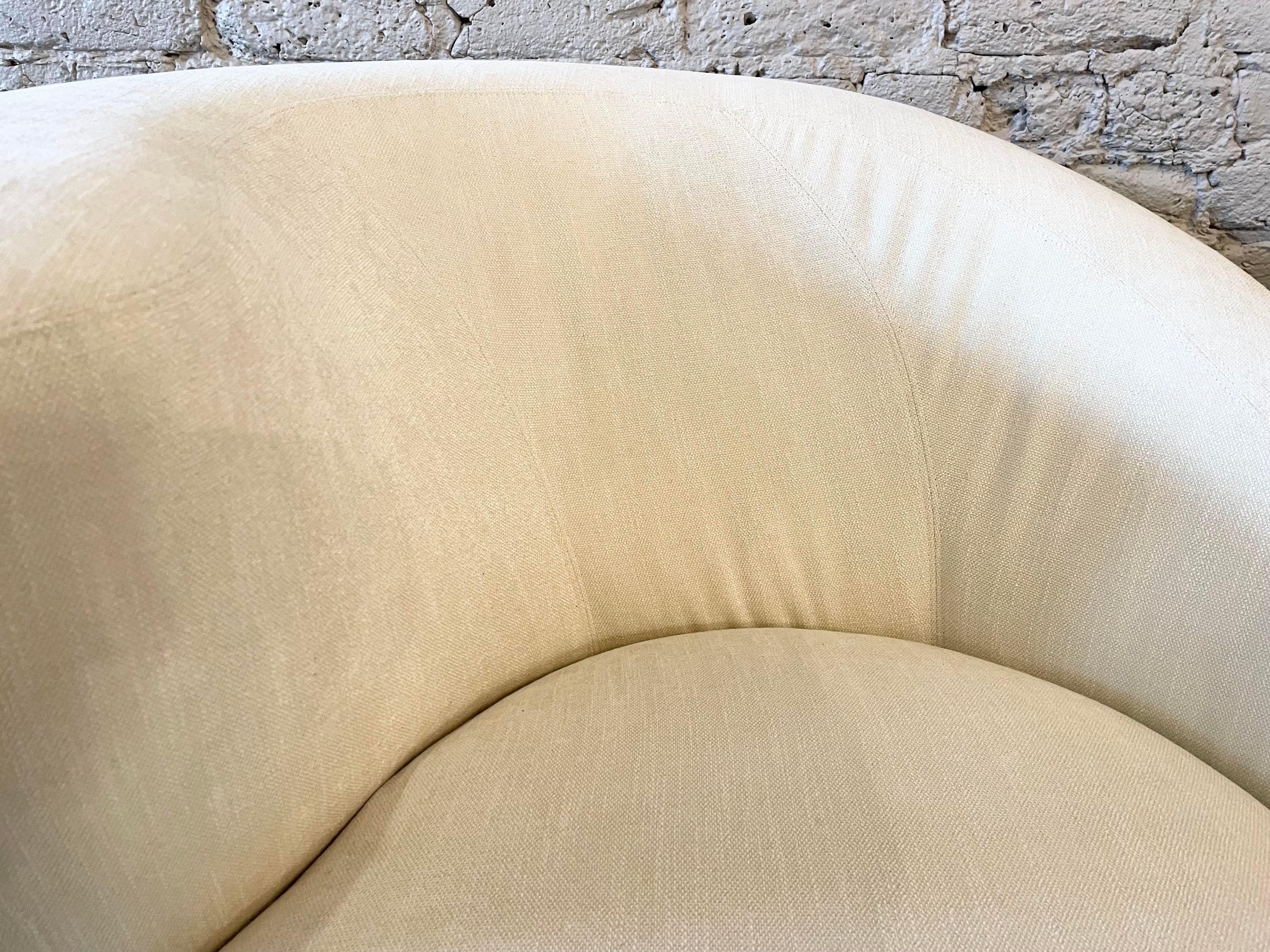 Late 20th Century 1980s Postmodern Nautilus Corkscrew Chairs, a Pair