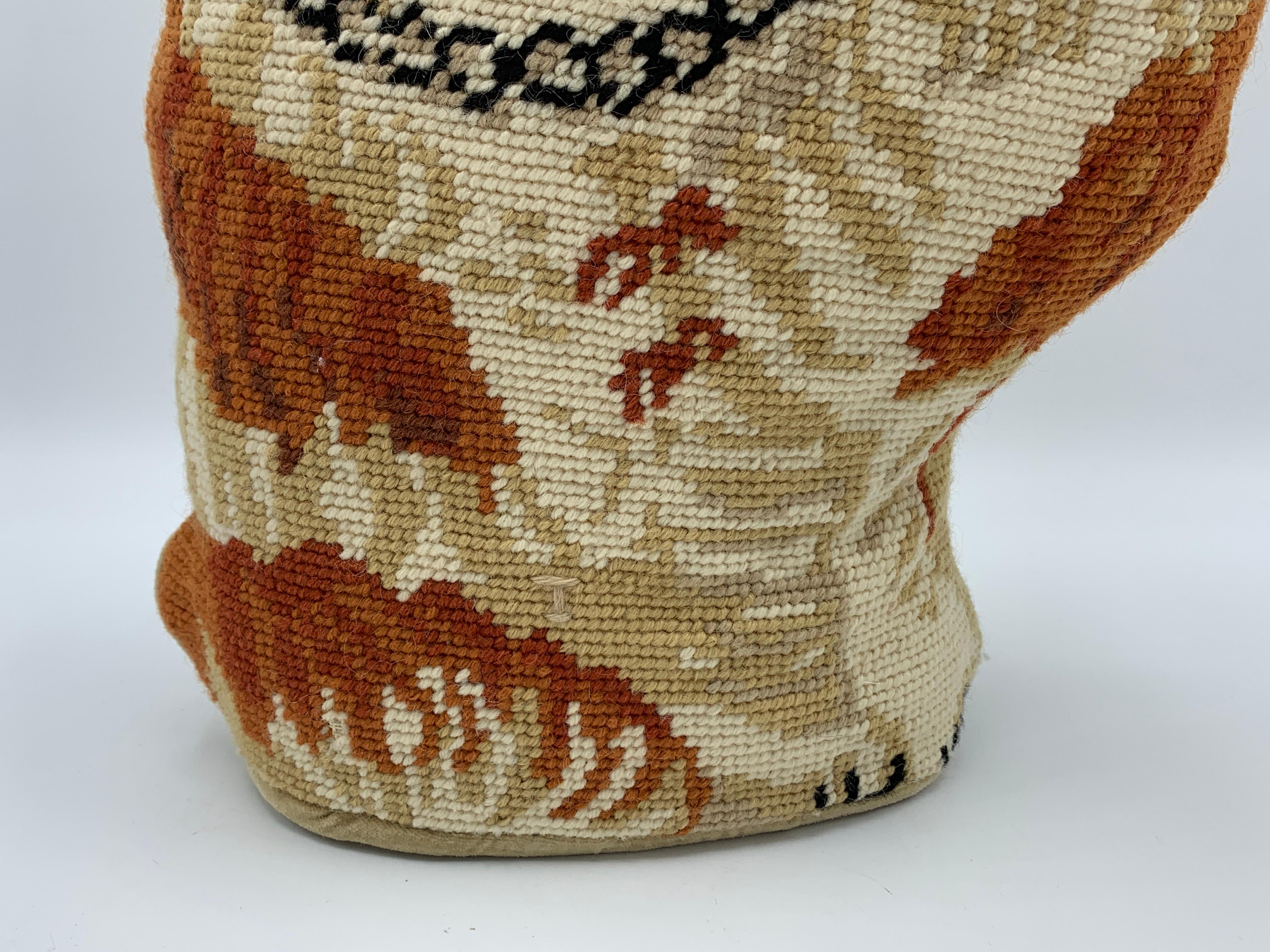 needlepoint dog pillows
