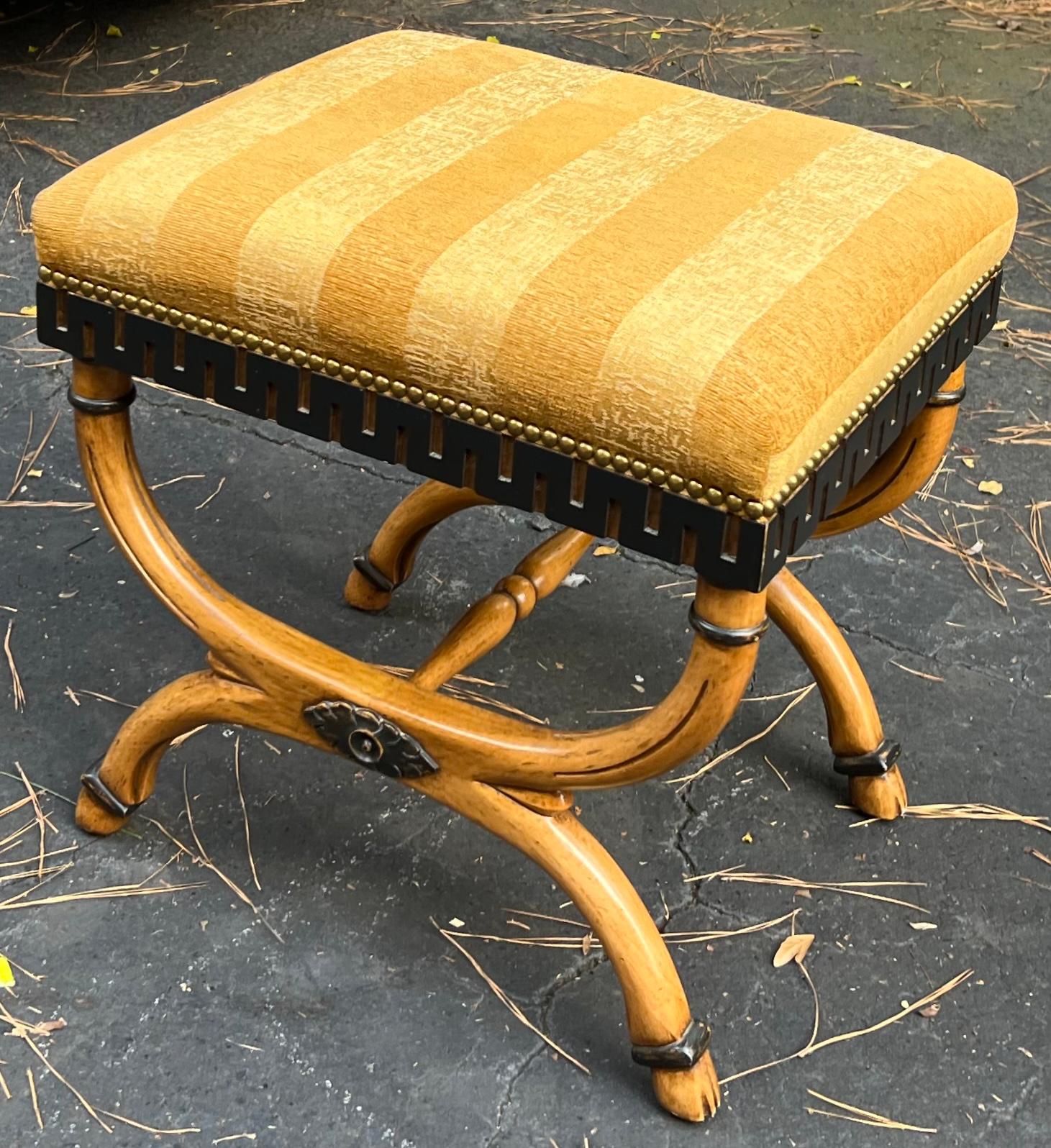 Neoclassical 1980s Neo-Classical Style Ottomans / Stools Bt William Switzer