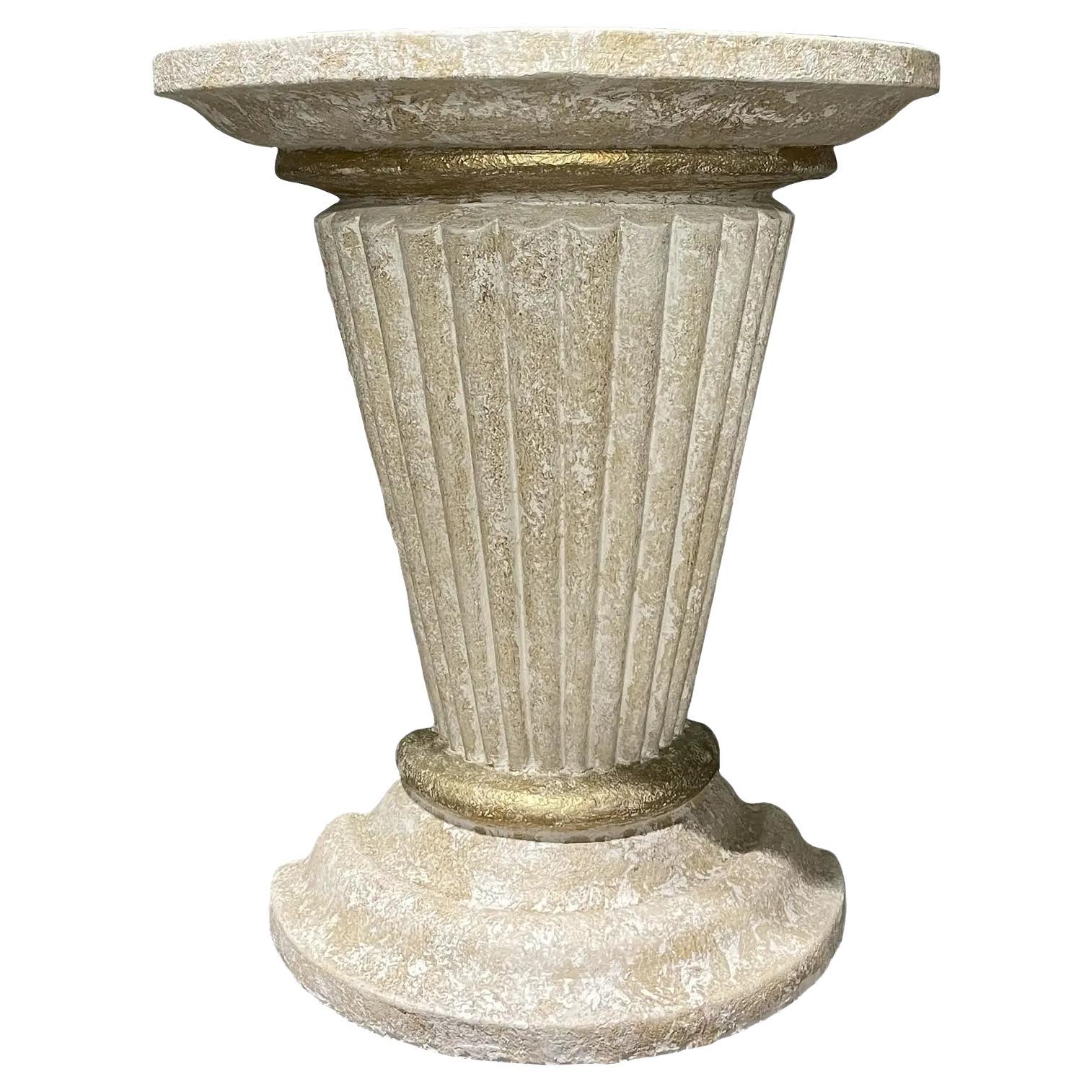 Postmodern Demilune Floor Vase Neoclassical  For Sale