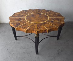 1980s NeoClassical Oval Center or Dining Table by Maitland Smith
