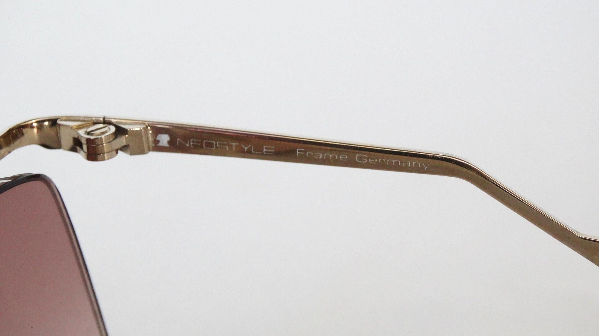 lunettes de soleil surdimensionnées Neostyle Nautic des années 1980 2