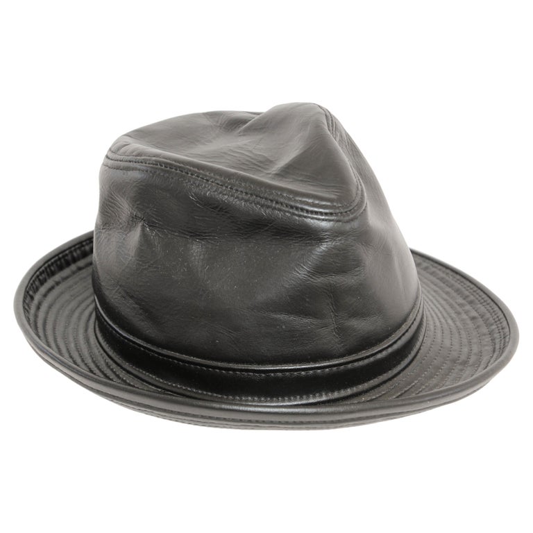 Baseball Cap Black Owned Fedora Company Genuine Leather Baseball Cap