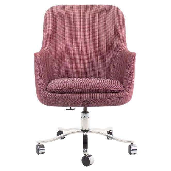 Nicos Zographos Alpha Bucket Desk Chairs w/ Bronze Base Cordovan ...