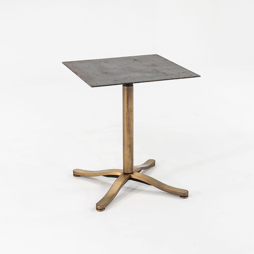 These are incredible, custom-made, Nicos Zographos Dining Table Bases in Solid Rubbed-Bronze. The listed price includes one base, and we have several available for purchase. Their form is unmistakably Zographos; having a 4-point 