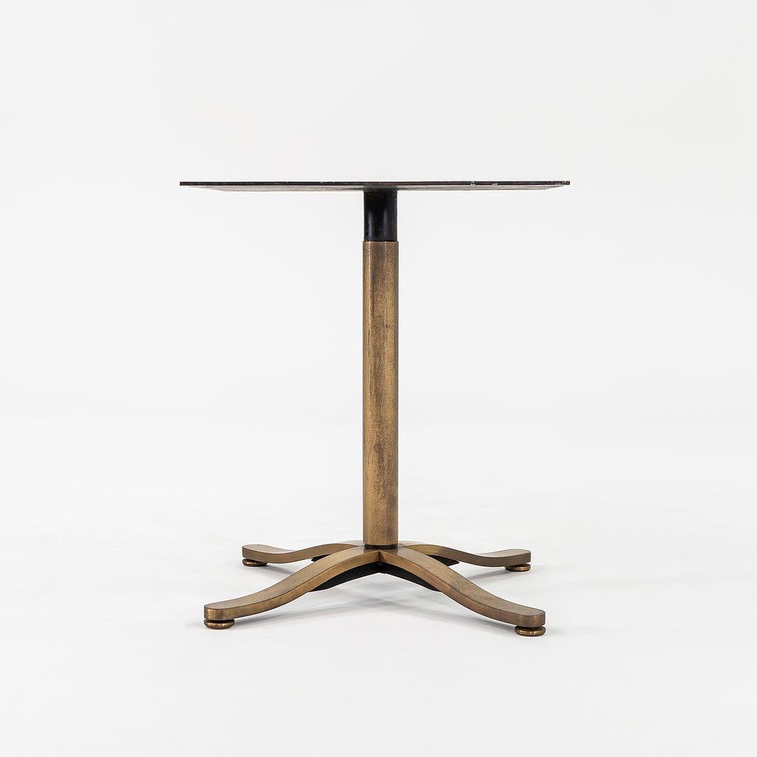 American 1980s Nicos Zographos Solid Bronze Dining Table Bases w/ Square or Round Tops For Sale