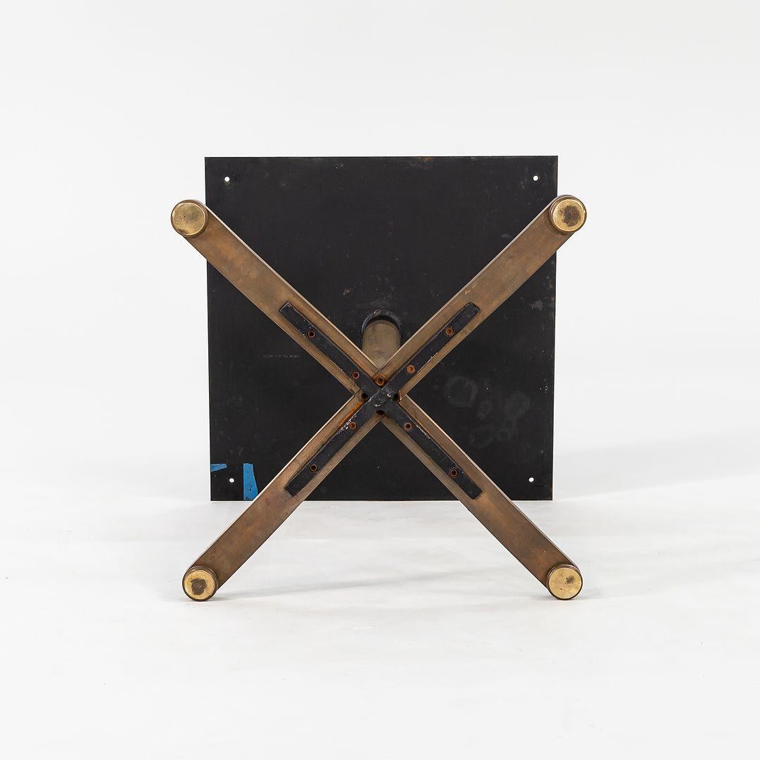 Late 20th Century 1980s Nicos Zographos Solid Bronze Dining Table Bases w/ Square or Round Tops For Sale