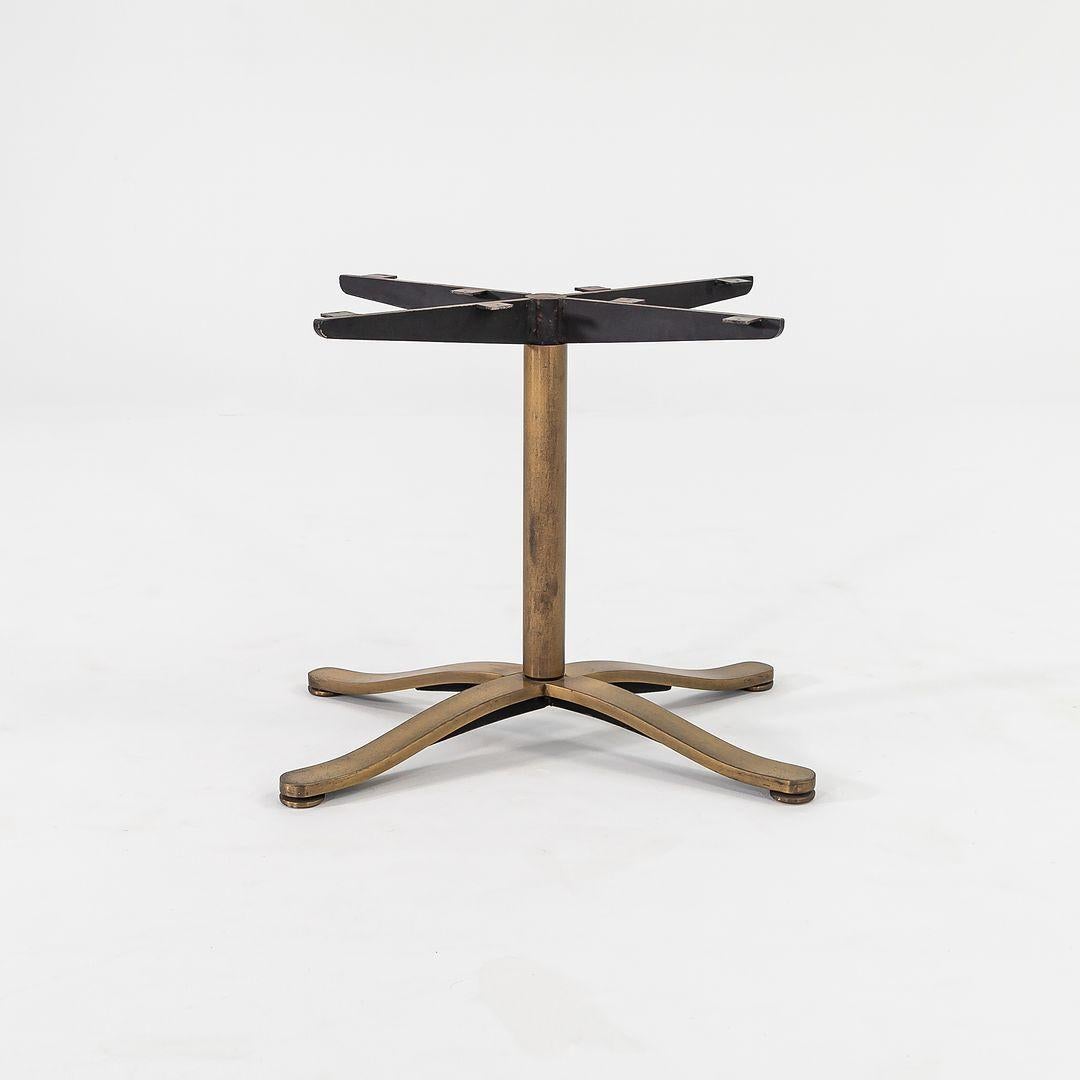 Modern 1980s Nicos Zographos Solid Bronze Oval / Rectangular Alpha Dining Table Base For Sale