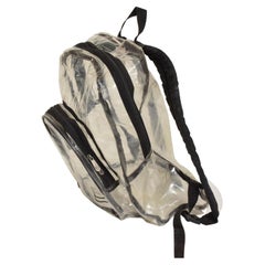 1980s Nike Vinyl Backpack Clear See-Through Advertising Cool