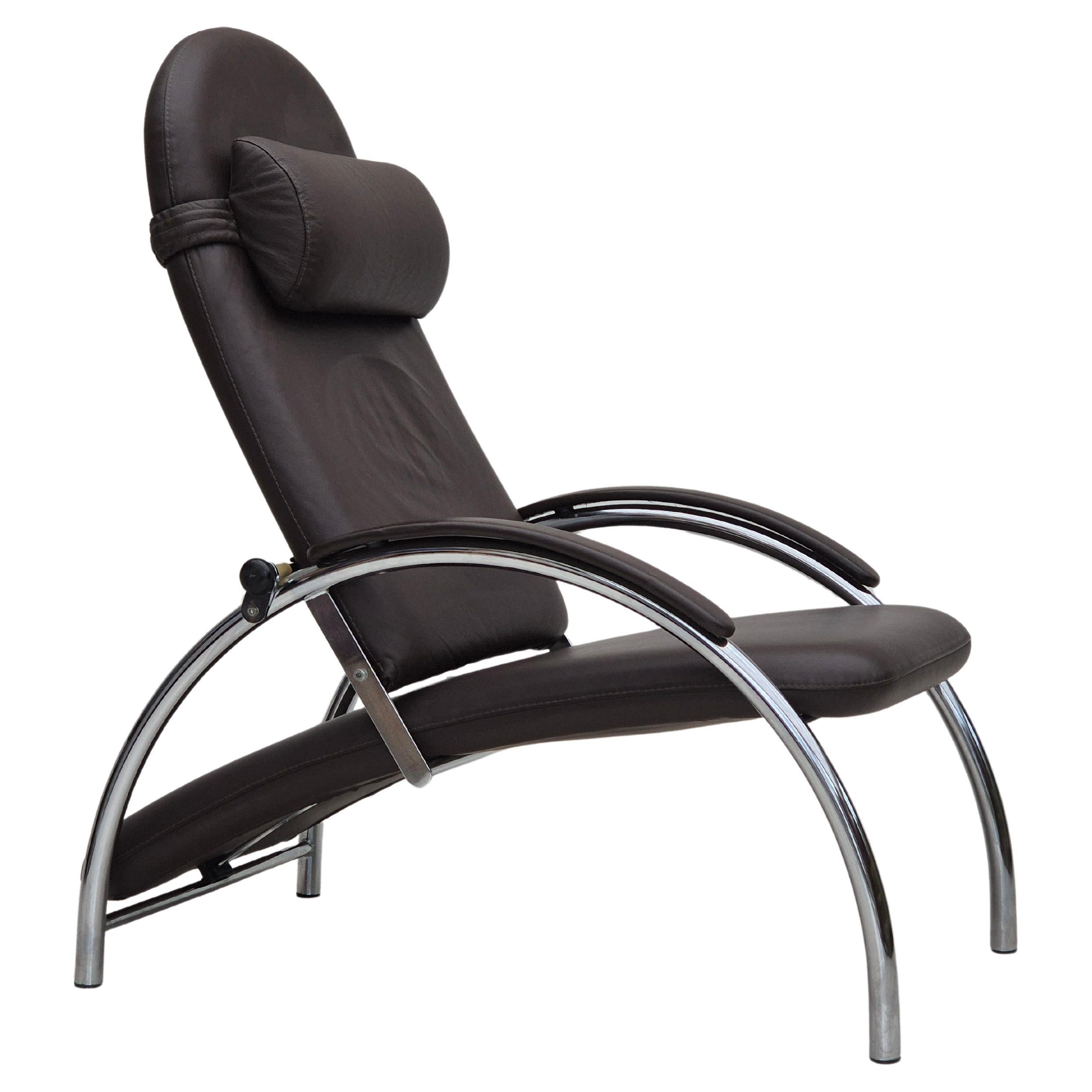 1980s, Norwegian design by Ingmar Relling, "Optima" recliner, original condition